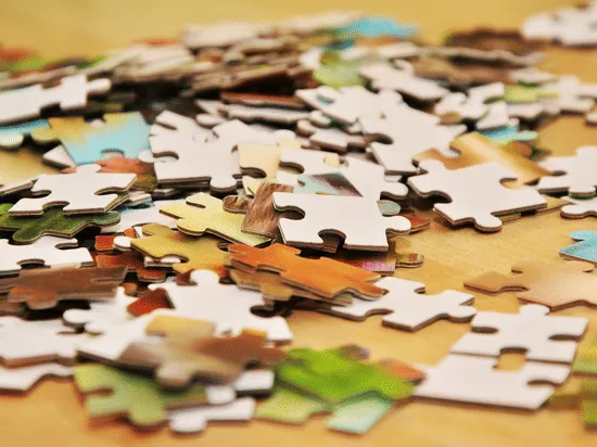 Puzzle games indoor activity at hotel